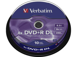 VERBATIM 43666 Scratch Resistant DVD+R DL 8X Rohling