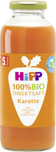 Hipp Bio Direktsaft Karotte ab dem 5.Monat 0,33L