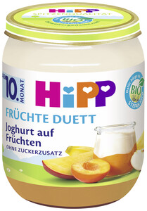 Hipp Bio Früchte Duett Joghurt auf Früchten ab 10.Monat 160g