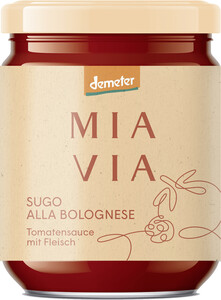 Miavia Demeter Sugo alla Bolognese Tomatensauce mit Fleisch 330g