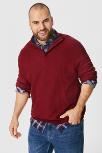 C&A Pullover und Hemd-Regular Fit-Button-down, Rot, Größe: 3XL