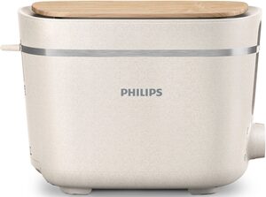 Philips Toaster Eco Conscious Edition 5000er Serie HD2640/10, 2 kurze Schlitze, 830 W