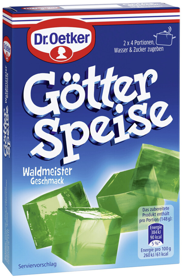 Dr.Oetker Götterspeise Waldmeister-Geschmack 25,2G von Edeka24 für 1,19 € ansehen!