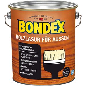 Bondex Holzlasur für Aussen Transparent 4 l