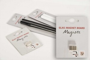 The Wall Magnet- Set für Glas-Magnetboard 4- teilig