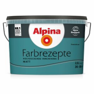 Alpina Farbrezepte Petrol de Luxe matt 2,5 l