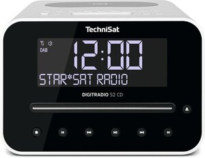 DIGITRADIO 52 CD weiß DAB+-Radiowecker