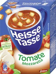 Erasco Heisse Tasse Tomate-Mozzarella-Suppe