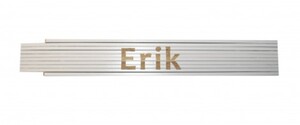 Zollstock Erik 2 m, weiß