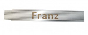 Zollstock Franz 2 m, weiß