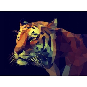 PRO ART Canvas-Art Bild COLOURFUL TIGER 90 x 120 cm mehrfarbig