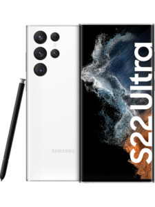 Samsung Galaxy S22 Ultra 128GB Phantom White mit Magenta Mobil XL 5G