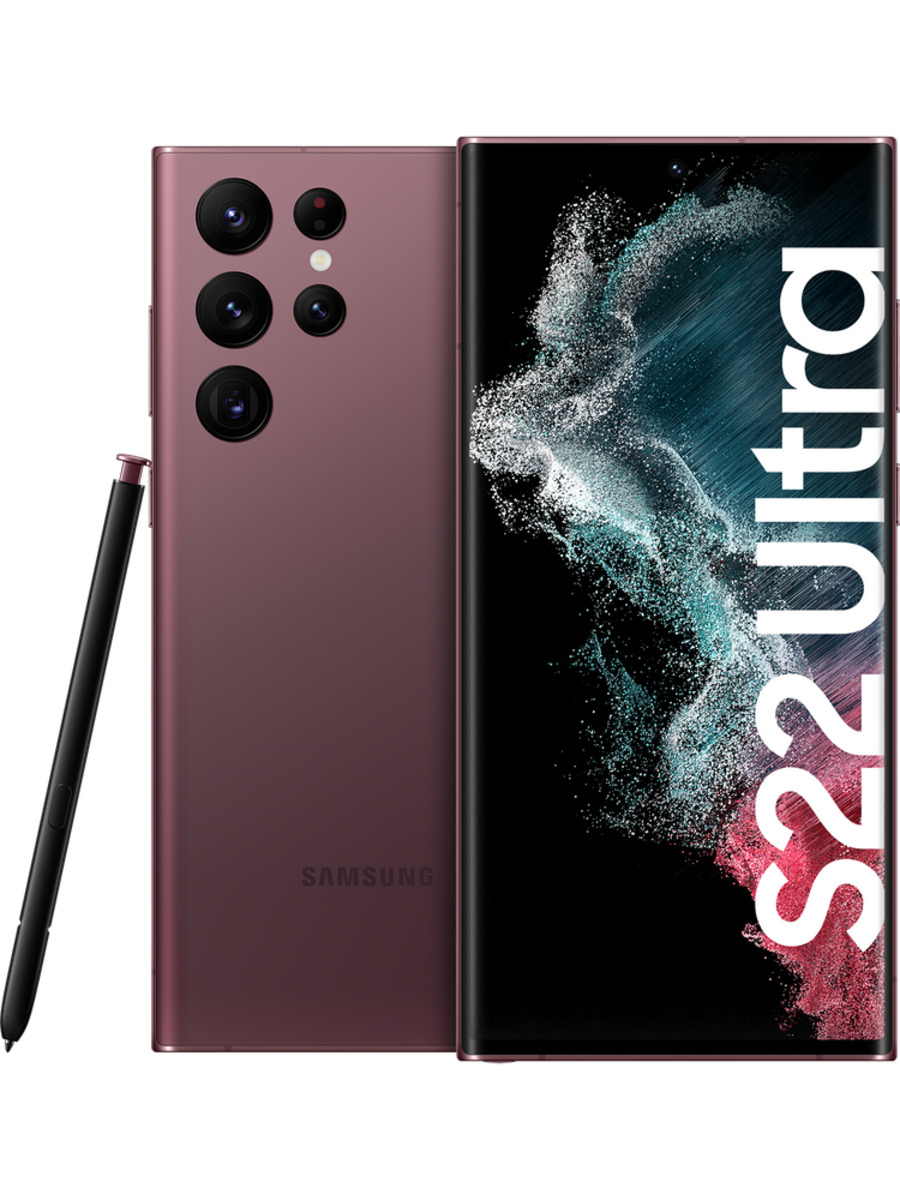 Samsung Galaxy S22 Ultra 128GB Burgundy mit Free M Boost von