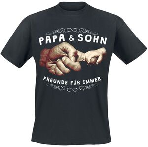 Familie und Freunde Papa & Sohn T-Shirt schwarz