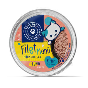 Kitten Nassfutter "Filet Menü" Hühnerfilet - 85g / 12er Pack