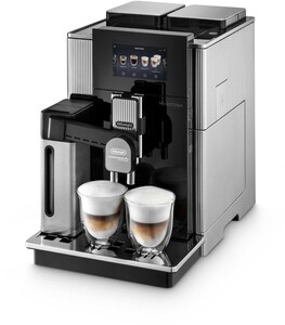 De'Longhi EPAM 960.75.GLM Maestosa silber schwarz Kaffeevollautomat (OneTouch, Silber/Schwarz, TFT Touch-Display, 2x 290 g Bohnenbehälter, 2,1 l Wassertank, Milchbehälter/Milchdüse, App-Steuerung