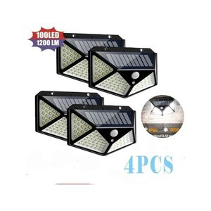 Solarlampen 100LED IP65 Wasserdicht Outdoor - 4er Pack
