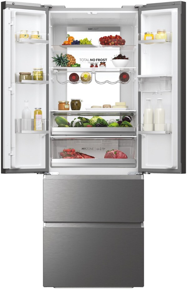 Haier HFW7720EWMP French Door Kühl/Gefrierkombination edelstahl / E von Euronics für 1.009,62