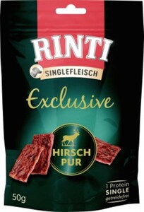 Rinti Hundesnack Singlefleisch Hirsch pur
, 
50g