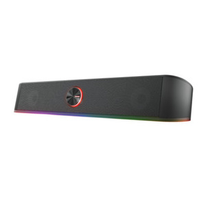 TRUST Gaming GXT 619 Thorne RGB Illuminated Soundbar, Stereo-Soundbar mit RGB-Beleuchtung und platzsparendem Design