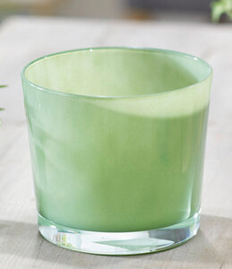 Glas-Übertopf ø 14 cm Indian Green,1 Stück