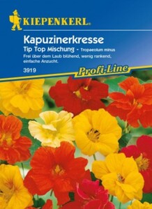 Kiepenkerl Kapuzinerkresse Tip Top Mischung
, 
Tropaeolum minus, Inhalt: ca. 20 Pflanzen