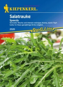 Kiepenkerl Salatrauke Speedy
, 
Eruca sativa, Inhalt: ca. 100 Pflanzen