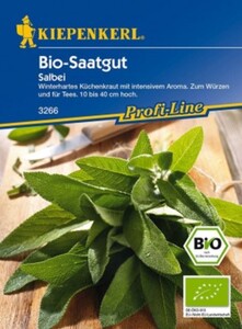 Kiepenkerl Bio-Saatgut Salbei
, 
Salvia officinalis, Inhalt: ca. 50 Pflanzen