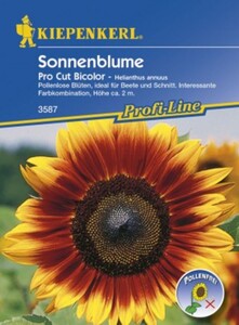 Kiepenkerl Sonnenblume Pro Cut Bicolor
, 
Helianthus annuus, Inhalt: ca. 20 Pflanzen