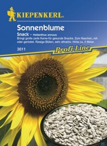 Kiepenkerl Sonnenblume Snack
, 
Helianthus annuus, Inhalt: 20 Korn