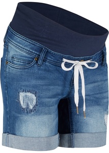 Umstands-Jeans-Shorts mit Bindeband