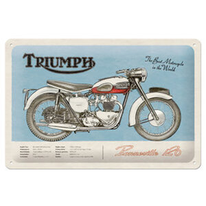 Triumph Blechschild Bonneville Maße: 30 x 20 cm