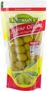 Feinkost Dittmann Grüne Oliven gefüllt mit Paprikapaste