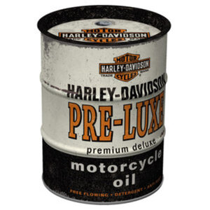 Harley Davidson Ölfass Spardose geprägtes Stahlblech Harley-Davidson