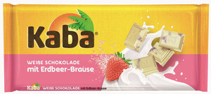 Kaba weiße Schokolade mit Erdbeer & Brause 85g