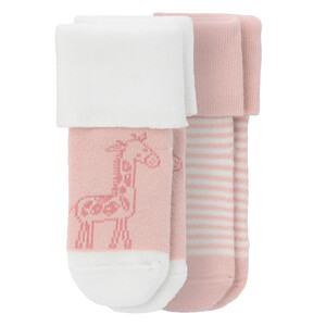 2 Paar Newborn Socken mit Umschlagbund