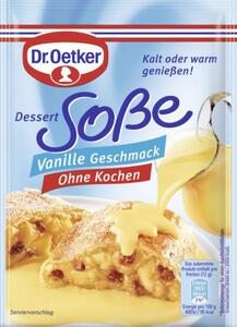 Dr. Oetker Dessert Sauce ohne Kochen Vanille