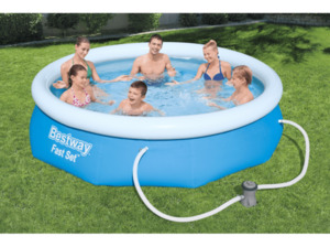 BESTWAY Fast Set™ Pool-Set, rund, 305x76cm Swimmingpool Mehrfarbig