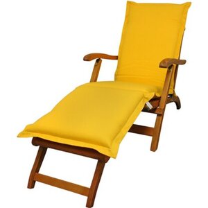 indoba® Polsterauflage Deck Chair Premium 95°C vollwaschbar Gelb 190x50 cm