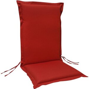 indoba® Sitzauflage Hochlehner Premium 95°C vollwaschbar Rot 120x50 cm