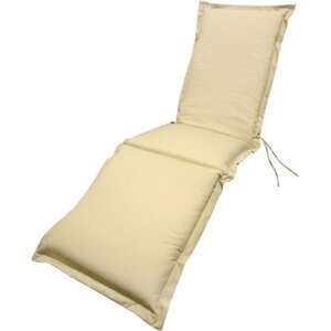 indoba® Polsterauflage Deck Chair Premium 95°C vollwaschbar Beige 190x50 cm