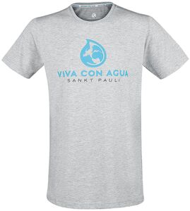 Viva Con Agua Logo Tee T-Shirt grau