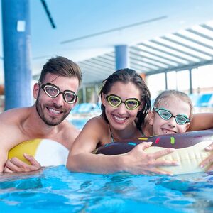 BEARSU Taucherbrille »Schwimmbrille Erwachsene für Damen und Herren, Unisex Taucherbrille Erwachsene mit Antibeschlaggläsern, UV-Schutz, Leichte Gläser, Großes Rahmenprofil«