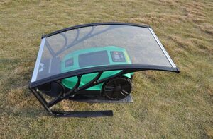 vhbw Mähroboter-Garage, passend für Husqvarna Automower Solar Hybrid 330X, 315, 320, 420 Heimwerker, Wetterstationen Akku Rasenmäher