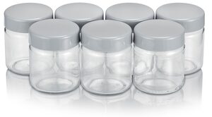 Severin Joghurtgläser »3513-088«, Glas, Edelstahl, (7-tlg), Ersatzgläser für Joghurtbereiter