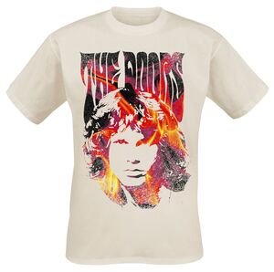 The Doors Jim Face Fire T-Shirt creme