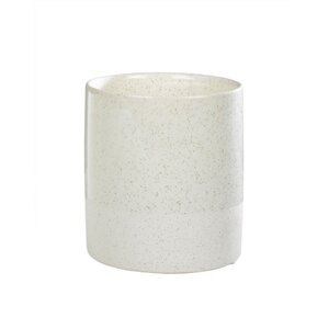 casaNOVA Übertopf WHITE 12 cm Keramik weiß mit goldfarbig