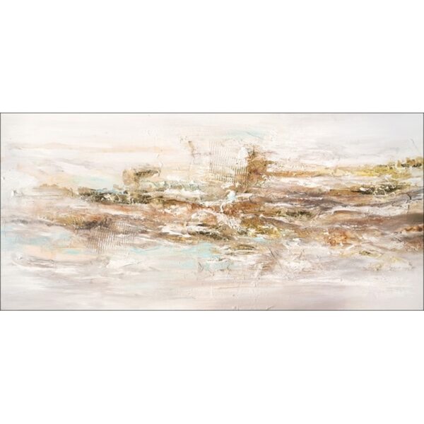 PRO ART Handpainting Bild YELLOW RIVER I 90 x 180 cm Leinwand