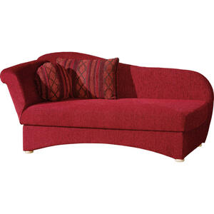Livetastic Recamiere rot  , Natascha , Textil , 190x85x85 cm , Fußauswahl, Stoffauswahl, Schlafen auf Sitzhöhe , 002469012405