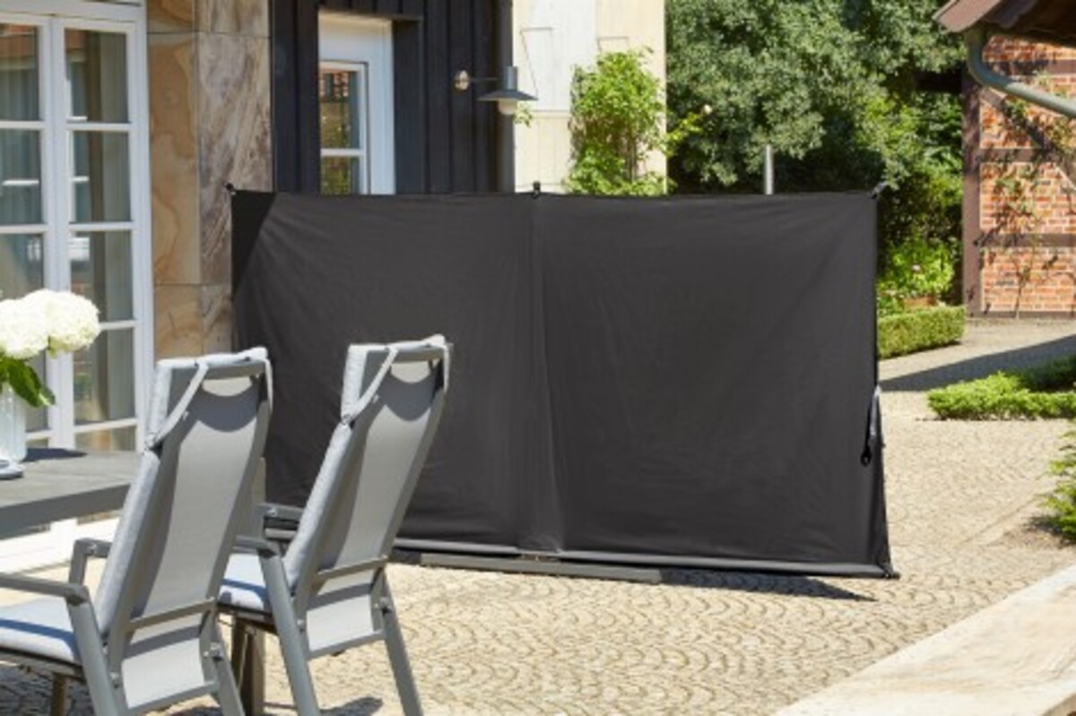 Siena Garden Sichtschutz Ben 150x280 cm, anthrazit Gestell aus Stahl